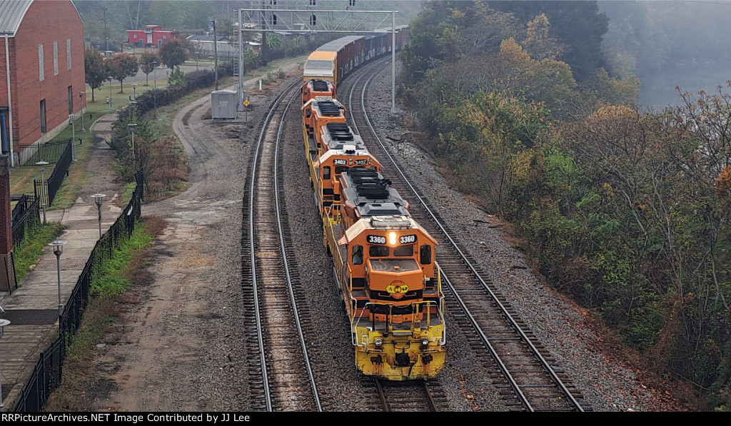 Four SD40-2s on one transfer